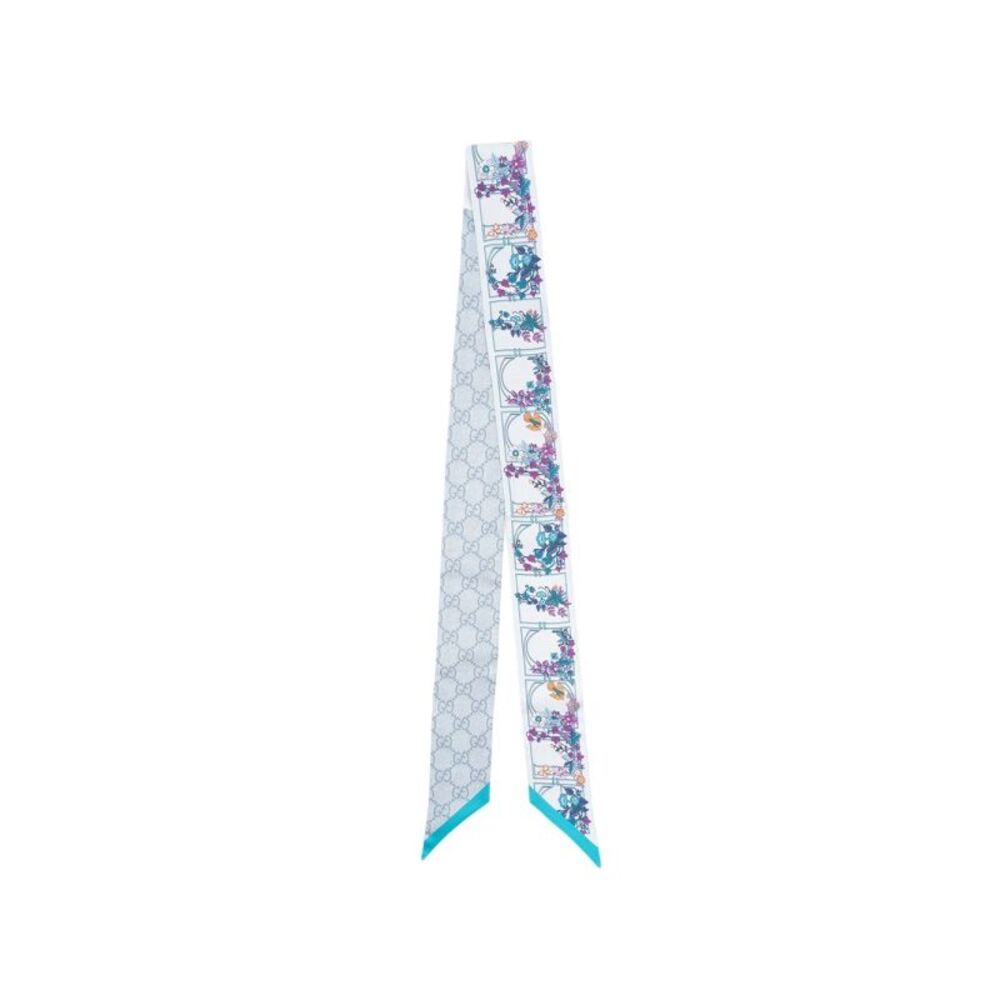 Gucci Women Printed Gg Silk Twill Jaquard Ribbon
